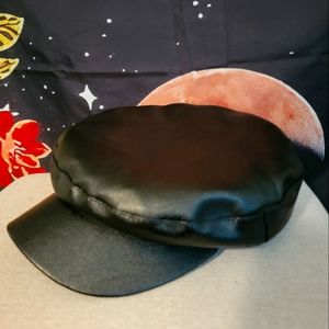 Vegan leather Y2K 2000's streetwear newsy busboy newsboy cap unbranded